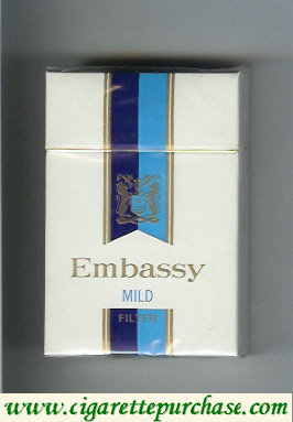 Embassy Mild Filter cigarettes hard box