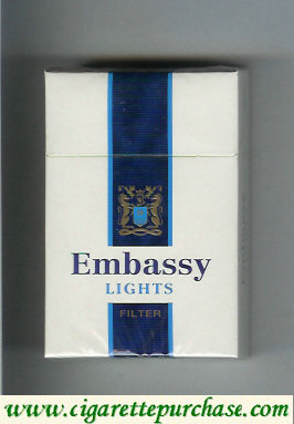 Embassy Lights Filter cigarettes hard box