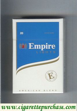 Empire Lights American Blend cigarettes hard box