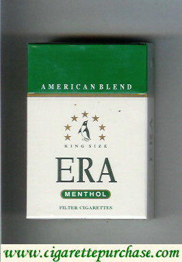 Era American Blend Menthol cigarettes hard box