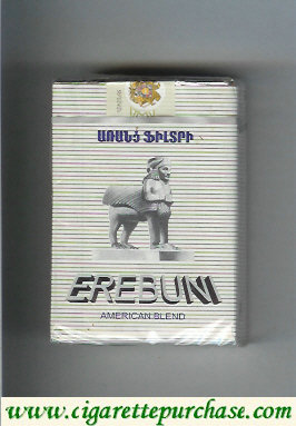 Erebuni American Blend grey cigarettes soft box