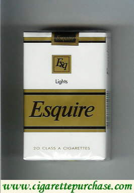 Esquire Lights cigarettes soft box