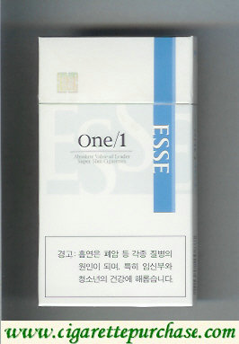 Esse One 1 100s cigarettes hard box