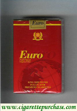 Euro Full Flavor Virginia Filter cigarettes soft box