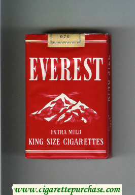 Everest Extra Mild King Size Cigarettes soft box