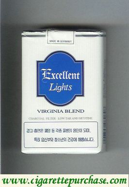 Excellent Lights Virginia Blend cigarettes soft box