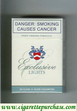 Exclusive Lights cigarettes hard box