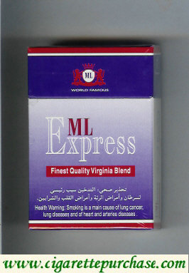 Express ML Finest Quality Virginia Blend cigarettes hard box