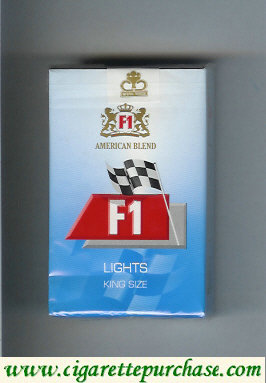 F1 American Blend Lights cigarettes soft box