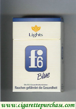 F6 Lights Blue Cigarettes hard box