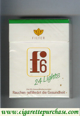 F6 Filter 24 Lights Cigarettes hard box