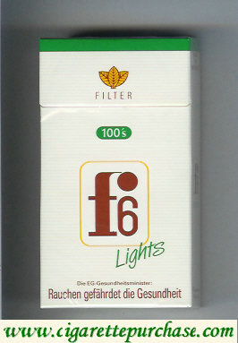 F6 Filter 100s Lights Cigarettes hard box