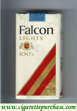 Falcon Lights 100s cigarettes soft box