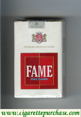 Fame Premium American Blend Full Flavor cigarettes soft box