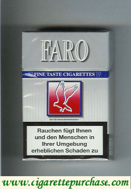 Faro Fine Taste Cigarettes hard box