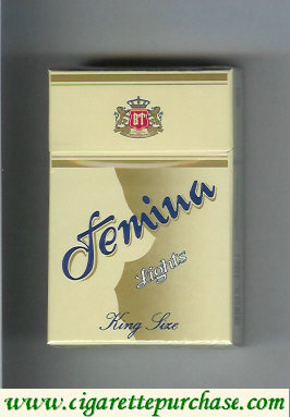 Femina Lights cigarettes hard box