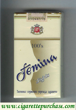 Femina 100s Lights cigarettes soft box