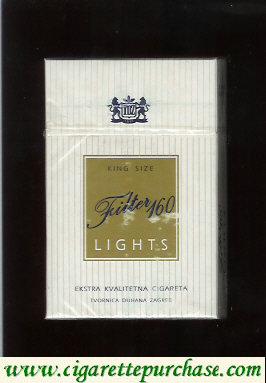 Filter 160 King Size Lights white and gold cigarettes hard box