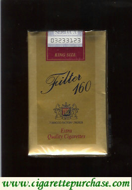 Filter 160 gold cigarettes soft box