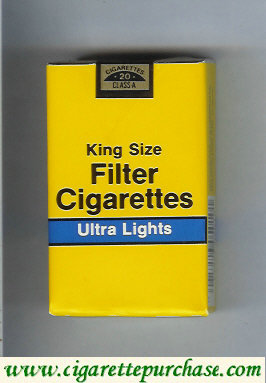 Filter Cigarettes King Size Ultra Lights cigarettes soft box