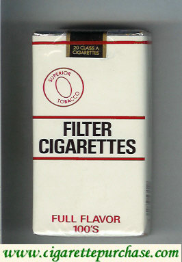 Filter Cigarettes Superior Tobacco Full Flavor 100s cigarettes soft box