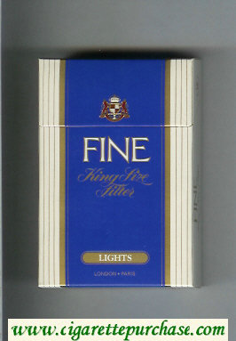 Fine Lights cigarettes hard box