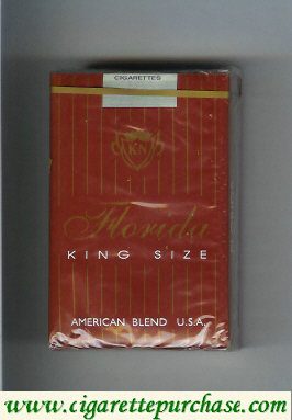 Florida King Size American Blend red cigarettes soft box
