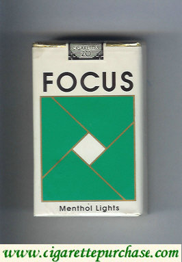 Focus Menthol Lights cigarettes soft box