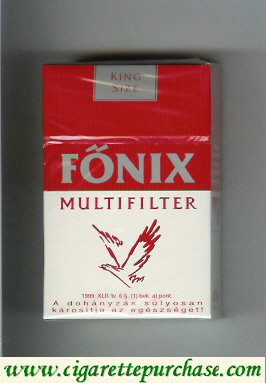 Fonix Multifilter King Size white and red cigarettes hard box