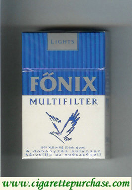 Fonix Multifilter Lights white and blue cigarettes hard box