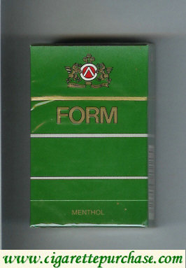 Form Menthol green cigarettes hard box