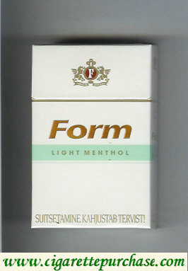 Form Light Menthol cigarettes hard box