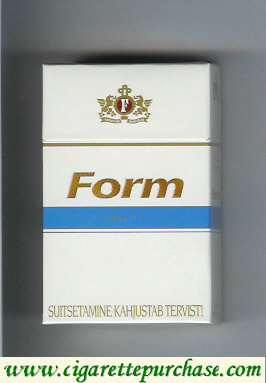 Form Light cigarettes hard box