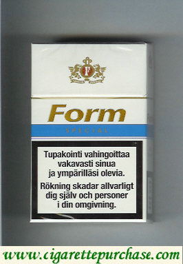 Form Special cigarettes hard box