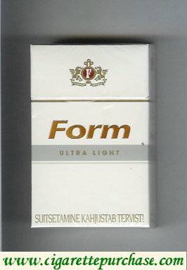 Form Ultra Light cigarettes hard box