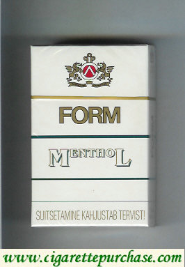 Form Menthol white cigarettes hard box