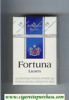 Fortuna American Blend Lights cigarettes hard box