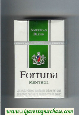 Fortuna American Blend Menthol cigarettes hard box