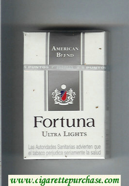 Fortuna American Blend Ultra Lights cigarettes hard box