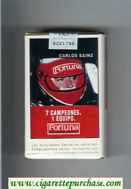 Fortuna Racing Team 7 Campeones. 1 Equipo Carlos Sainz cigarettes soft box