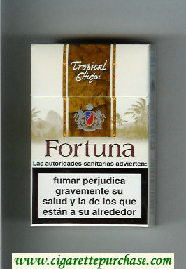 Fortuna. Tropical Origin cigarettes hard box