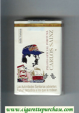 Fortuna. Rally Fortuna Carlos Sainz cigarettes soft box