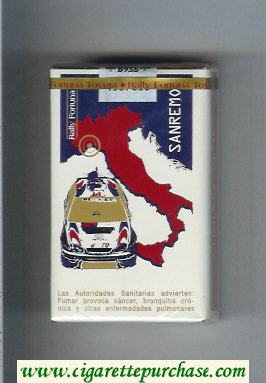 Fortuna. Rally Fortuna Sanremo cigarettes soft box