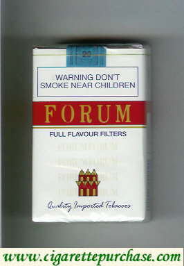 Forum Full Flavour Filters Quality Imported Tobaccos cigarettes soft box