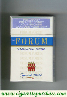 Forum Virginia Dual Filter Special Mild cigarettes hard box