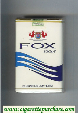 Fox Clamerica Suave white and blue cigarettes soft box