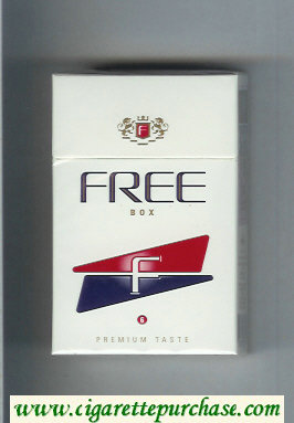 Free F '6' Premium Taste white and black and red Cigarettes hard box