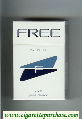 Free Box F Your Choice white and blue and black Cigarettes hard box