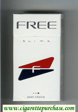Free Slims F Your Choice 100s white and red and black Cigarettes hard box