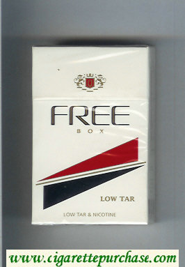 Free Box Low Tar Cigarettes hard box